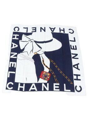 Chanel Mademoiselle Gripoix Pattern Scarf